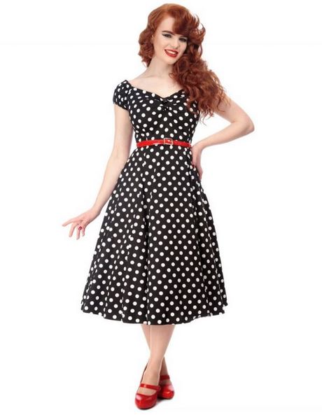 Robe pois vintage