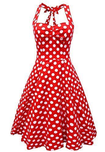 Robe retro a pois