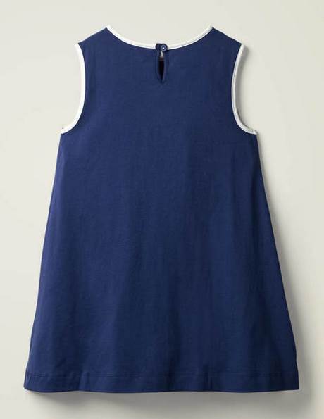 Robe retro bleu marine