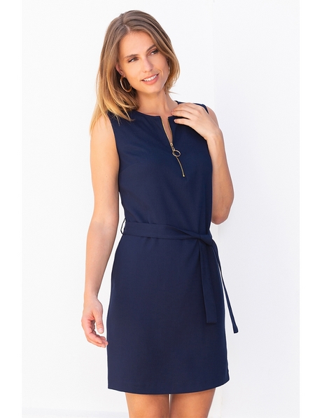 Robe simple bleu marine