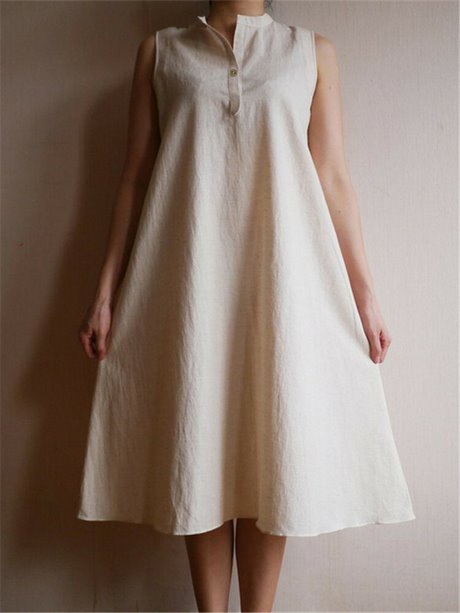 Robe vintage beige