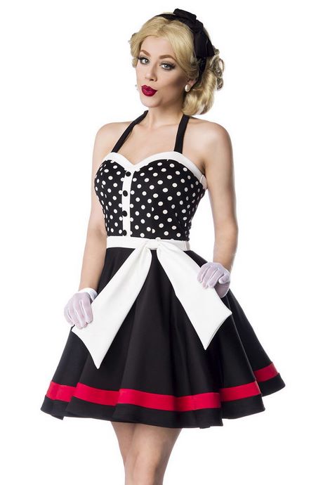 Robe vintage noir et blanche