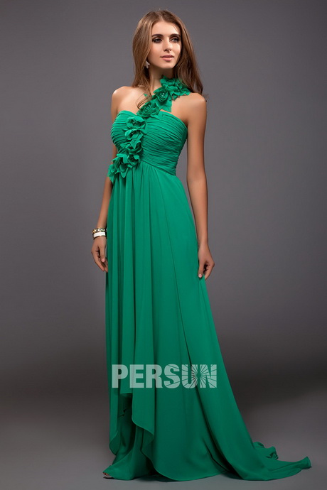 Longue robe verte