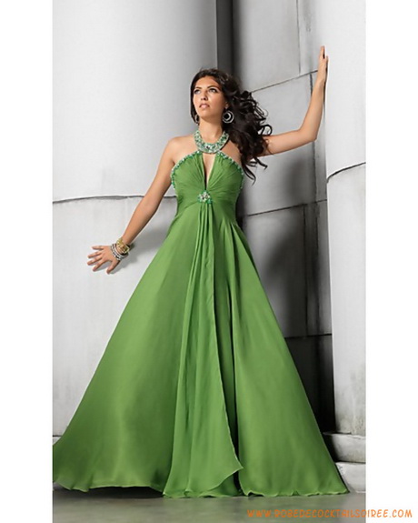 Longue robe verte