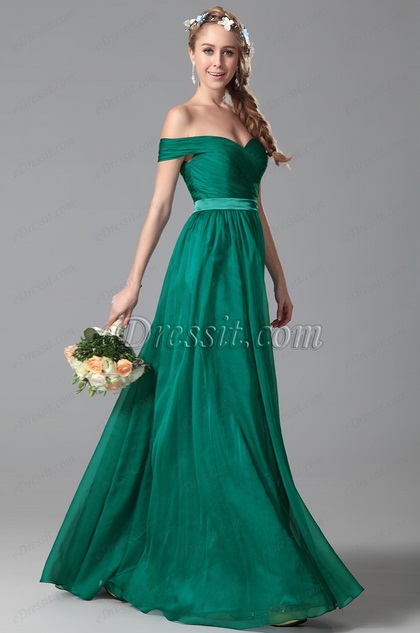 Longue robe verte