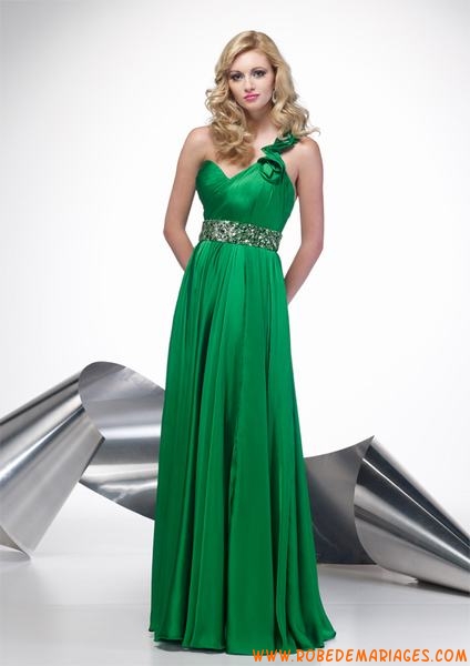 Robe ceremonie verte