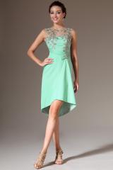 Robe cocktail vert d eau