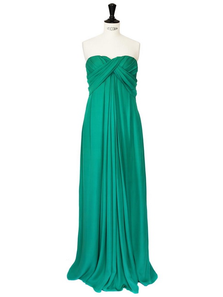 Robe cocktail vert emeraude