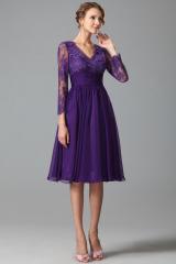 Robe courte violette