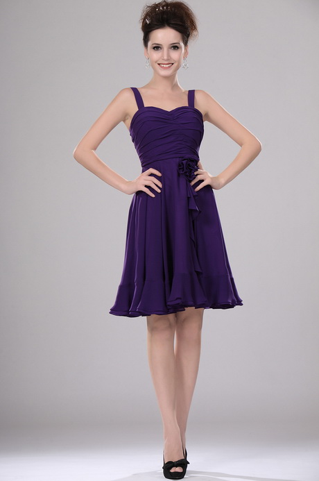 Robe courte violette