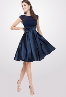 Robe de soirée bleu marine