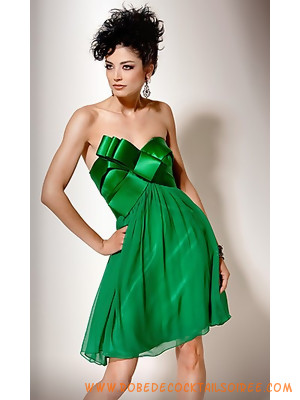 Robe de soirée courte verte