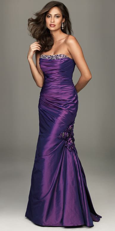 Robe de soirée mauve