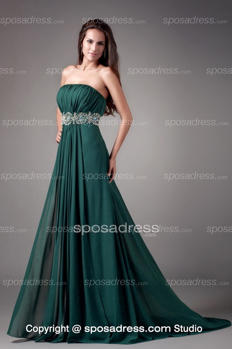 Robe de soirée vert