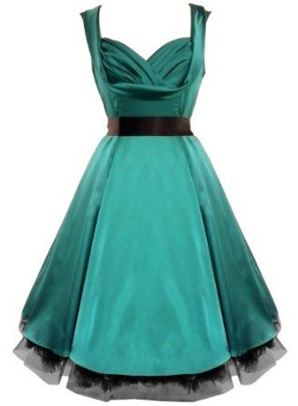 Robe satin vert