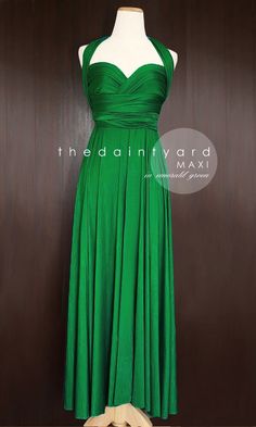 Robe vert emeraude