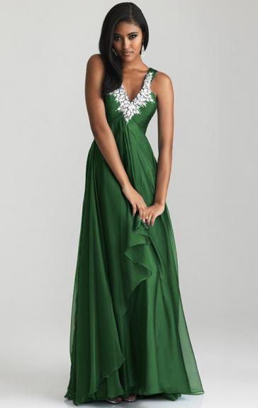 Robe vert foncé