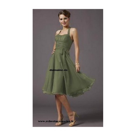 Robe vert olive