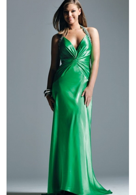 Robe verte de soirée