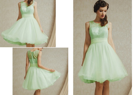 Robe verte et blanche