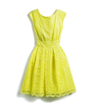 Robe verte et jaune