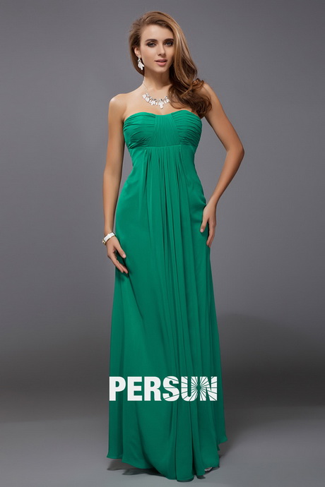 Robe verte soiree