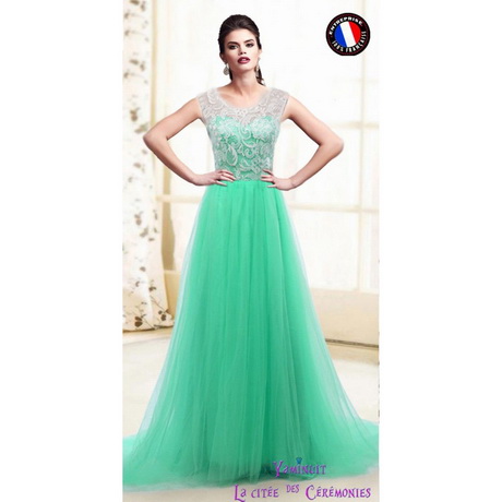 Robe verte turquoise