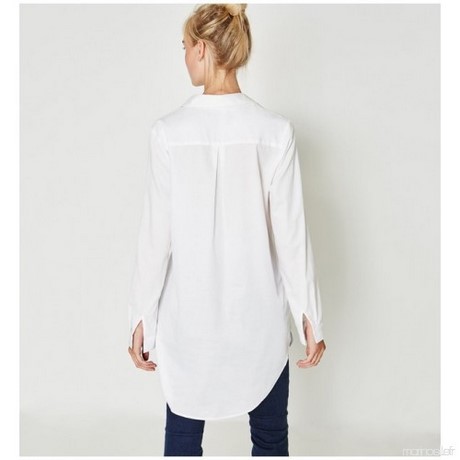 Chemise femme longue blanche