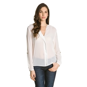 Chemise fluide femme blanche