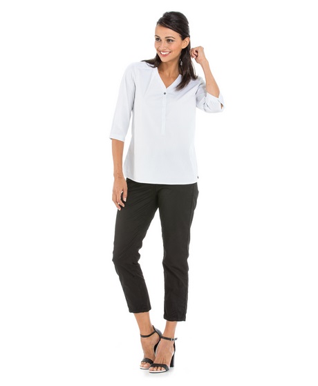 Chemise longue femme blanche