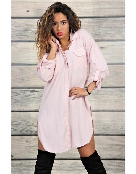 Chemise longue fluide