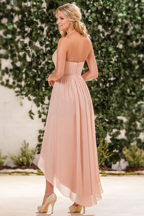 Robe courte devant longue derriere rose pale