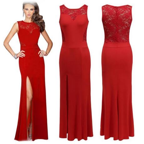 Robe de ceremonie rouge pour femme