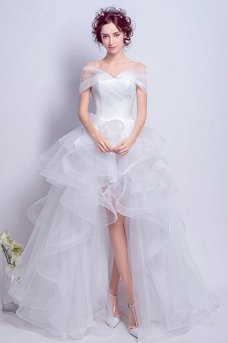 Robe de mariée tulle courte devant