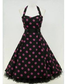 Robe pin up rouge et noir