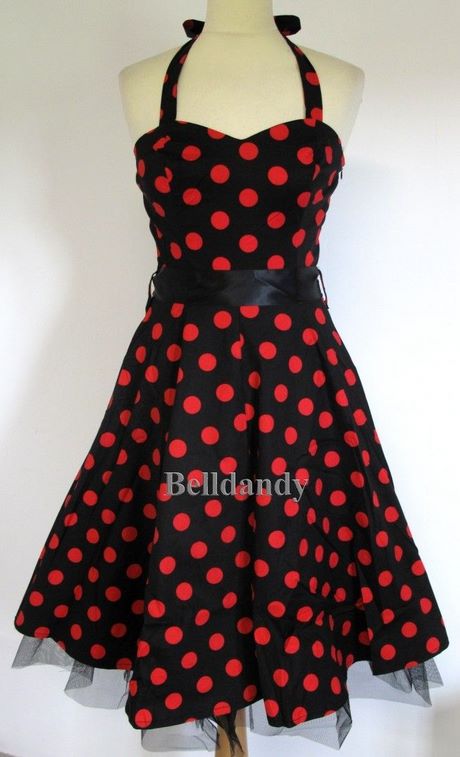 Robe pin up rouge et noir