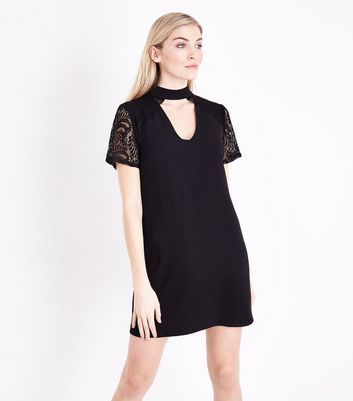 Robe tunique noire femme