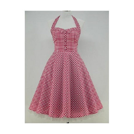 Robe année 50 rose