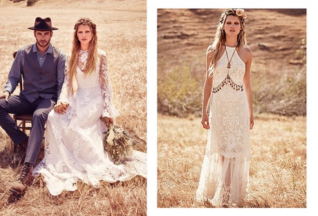 Robe de mariée hippie