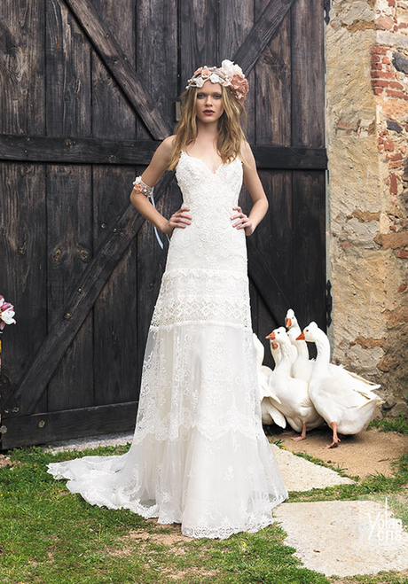 Robe de mariée hippie