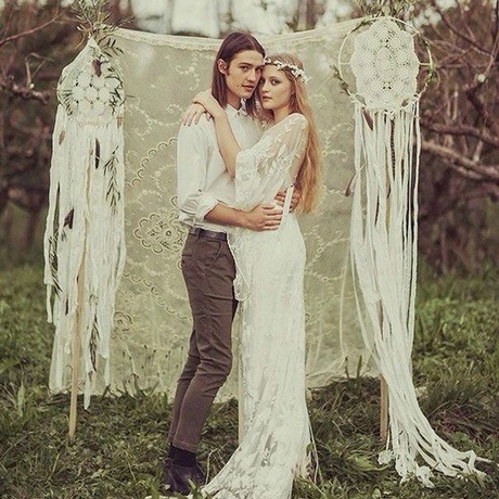 Robe de mariée hippie