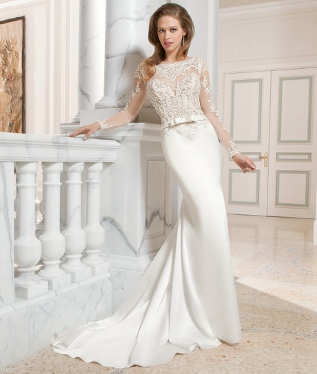 Robe de mariée longue droite