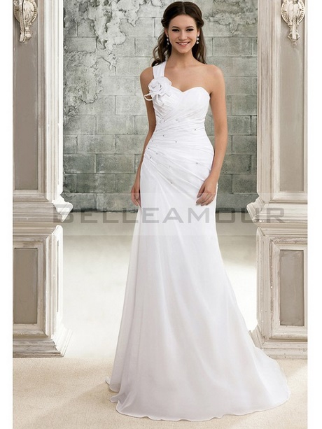 Robe de mariée longue droite