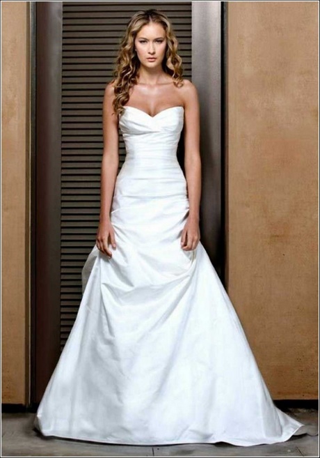 Robe de mariée longue droite