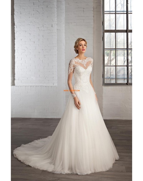 Robe de mariée manches courtes