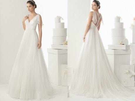 Robe mariée col v