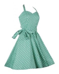 Robe retro verte