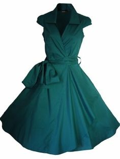 Robe retro verte