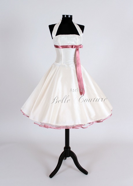 Robe rose année 50