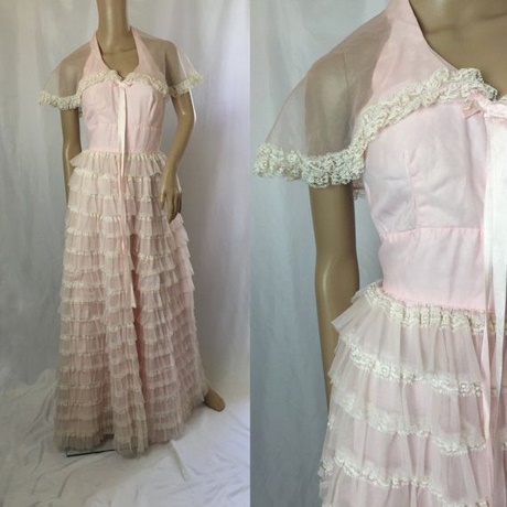 Robe vichy rose annee 60